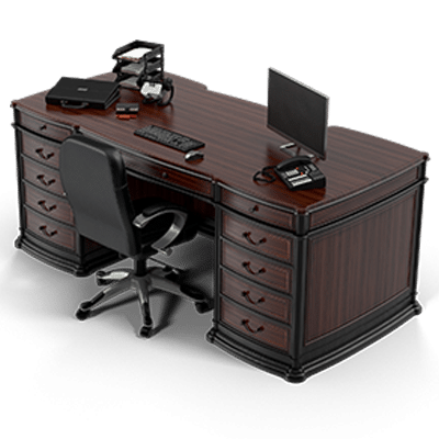 An executive's work desk as the post deals with contracts. Featured