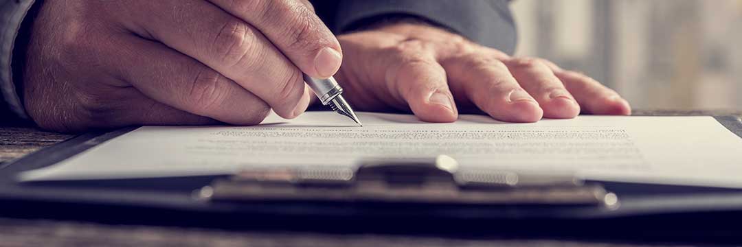 A photo of a hand writing a Judicial Affadavit. This is a requirement for Recognition of Foreign Divorce in the Philippines