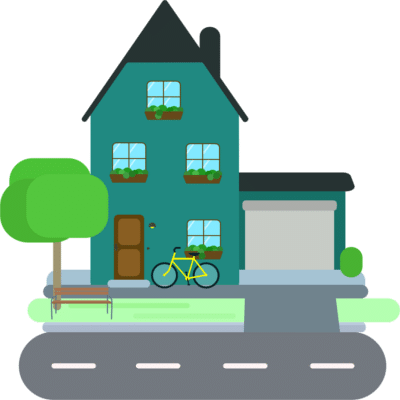 A cartoon green house, a bicycle and a road. How to Reconstitute a Philippine Land Title, Reconstitution of Title requirements for Administrative Reconstitution of Title