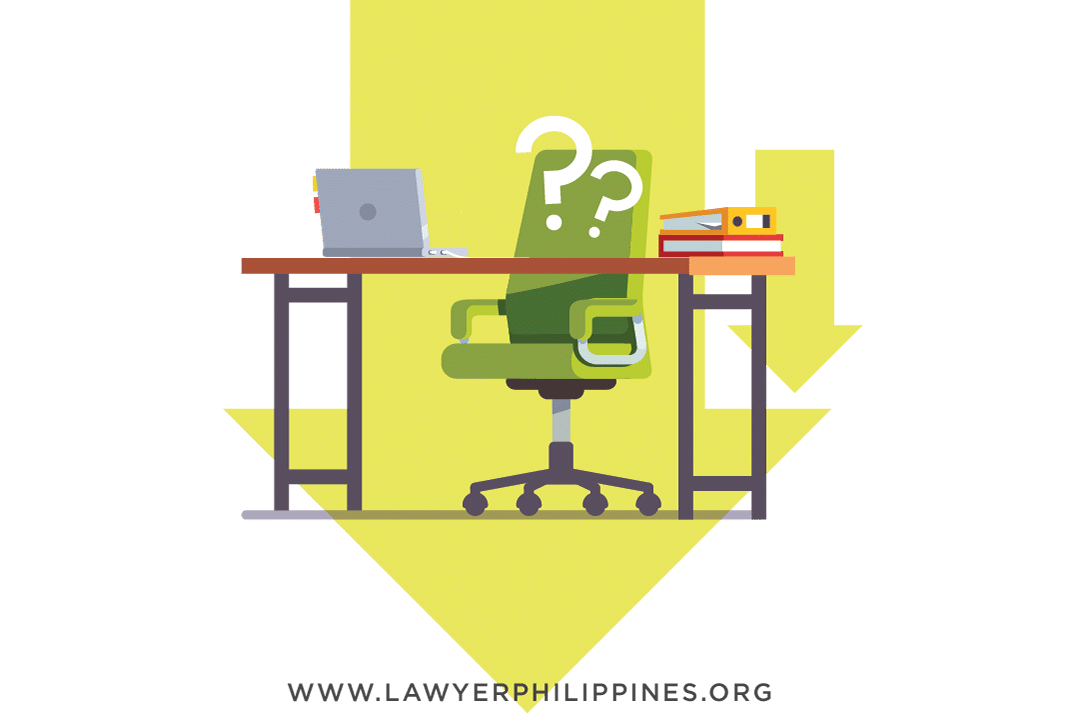 An empty office chair at a desk with question marks - indicating an absent or tardy employee. Can you terminate an employee for Tardiness?