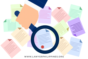 a Magnifying glass sitting on top of numerous legal documents to signify the documents you will need to search for to determine the Registered Owner of land or property in the Philippines