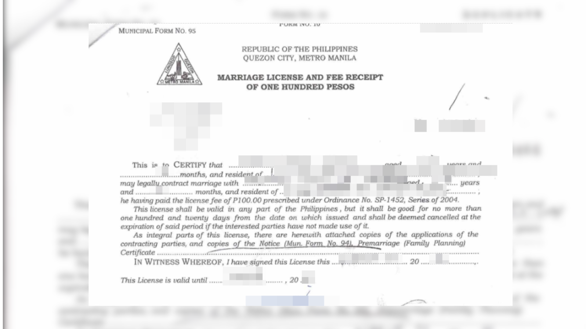 legal requirements for valid marriage ceremony in the philippines