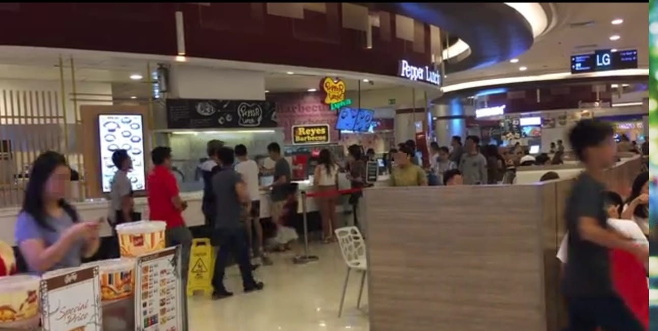 A busy food court in a Philippine mall.  The Department of Foreign Affairs are often located in Malls, so you can eat before you Apostille your documents