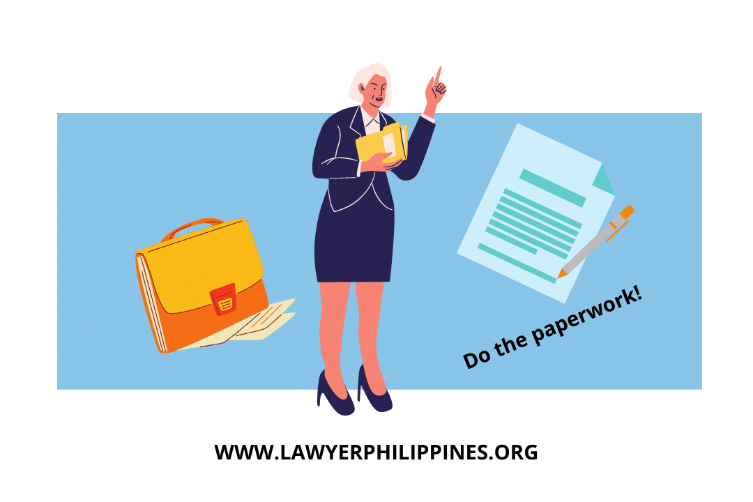A lady with case files