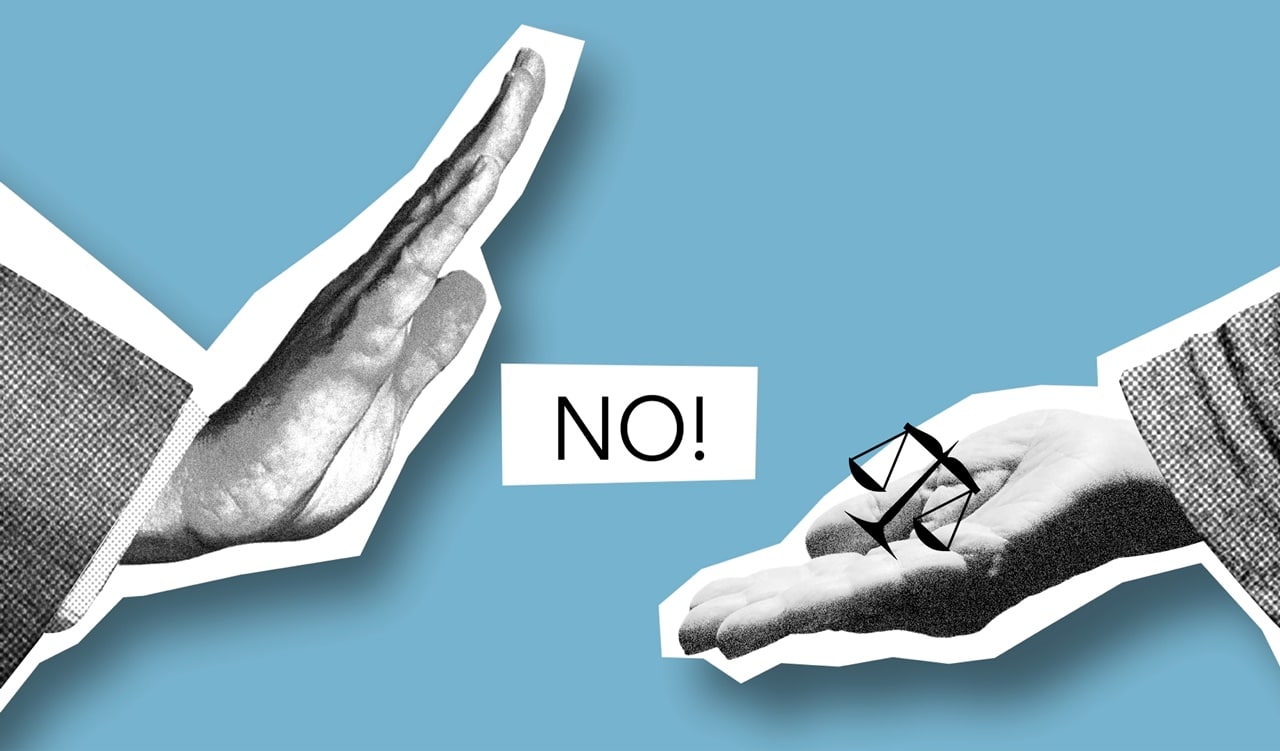 Hand gestures that mean no