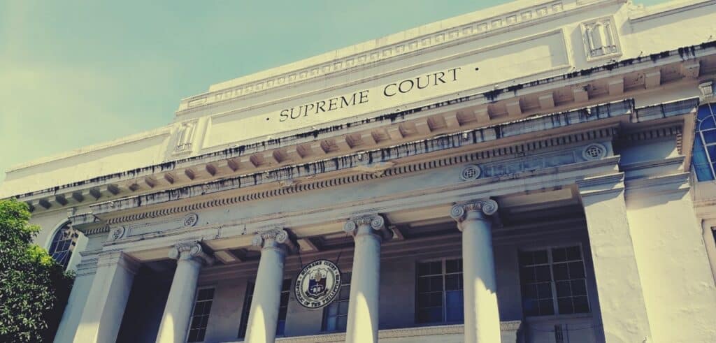 The outside view of the Supreme Court of the Philippines