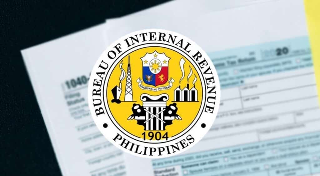The logo of the BIR and a form