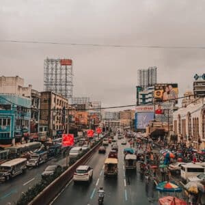 A busy city of Manila