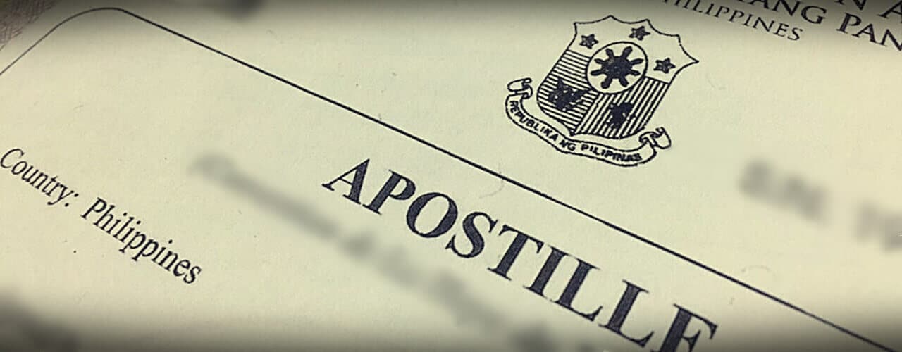 Apostille certificate that is verified by the DFA for SEC requirements for representative office.