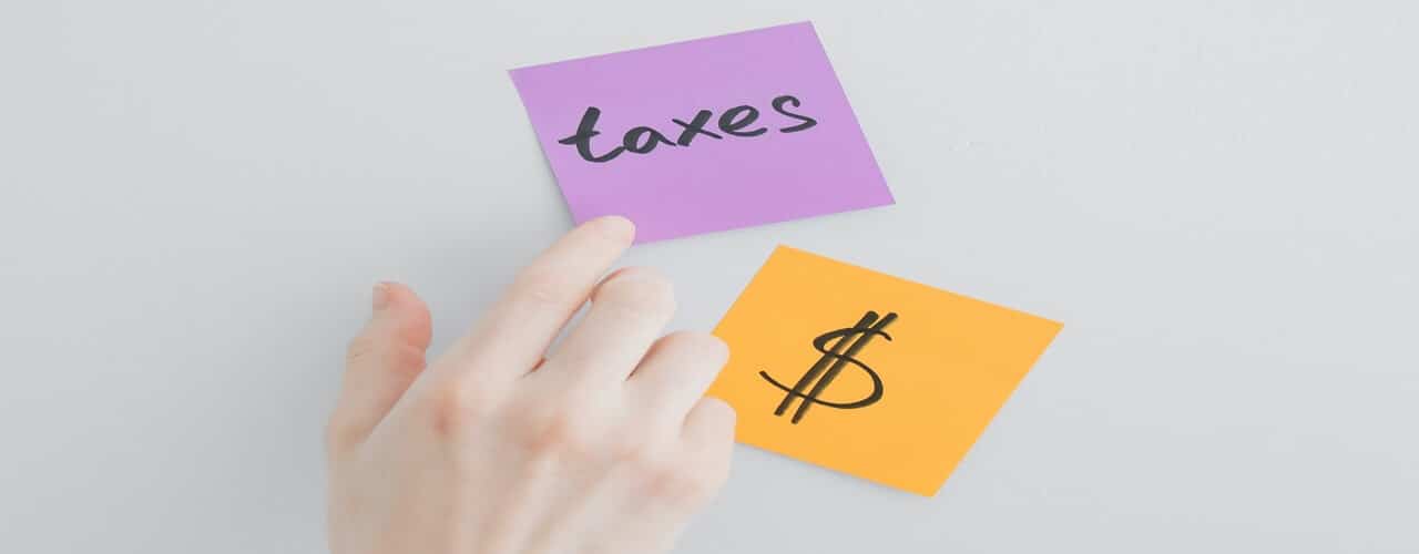 Word taxes and dollar sign for representative office taxation.