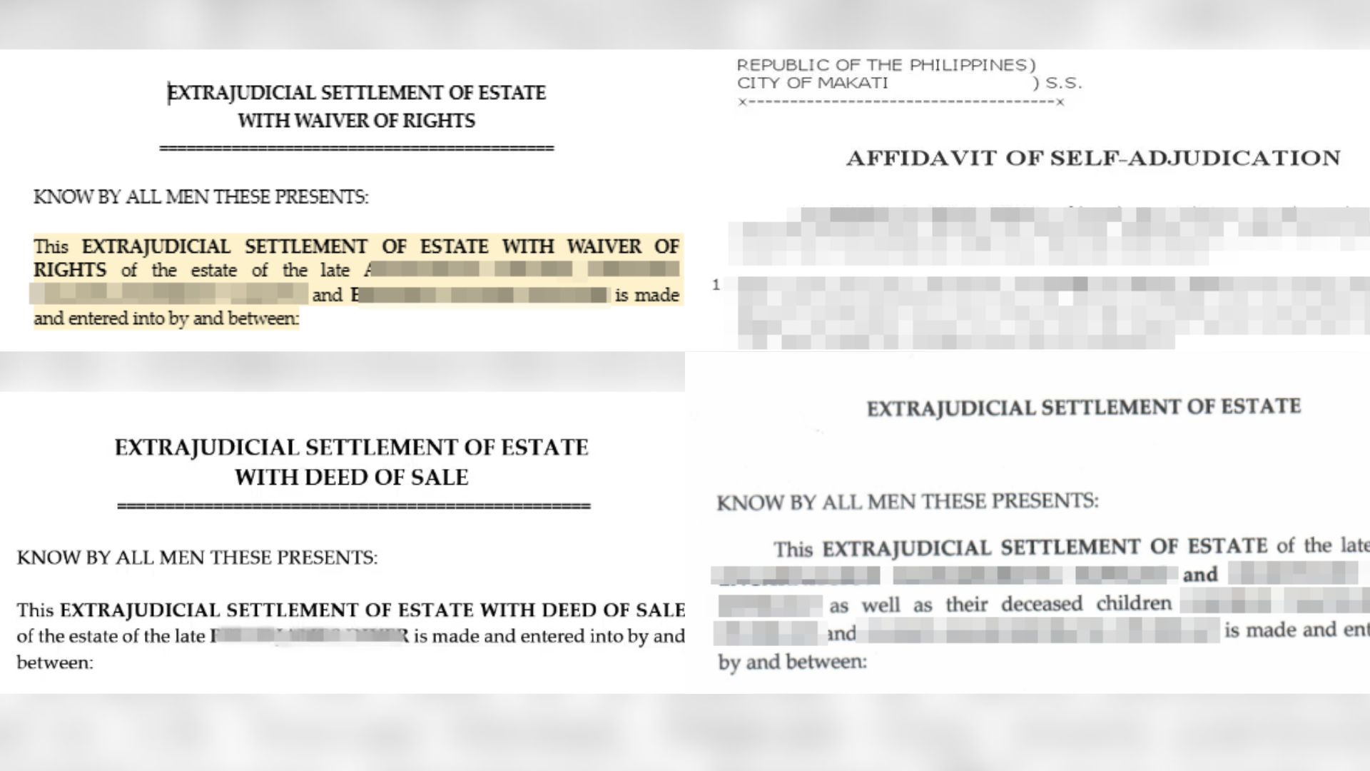 estate settlement