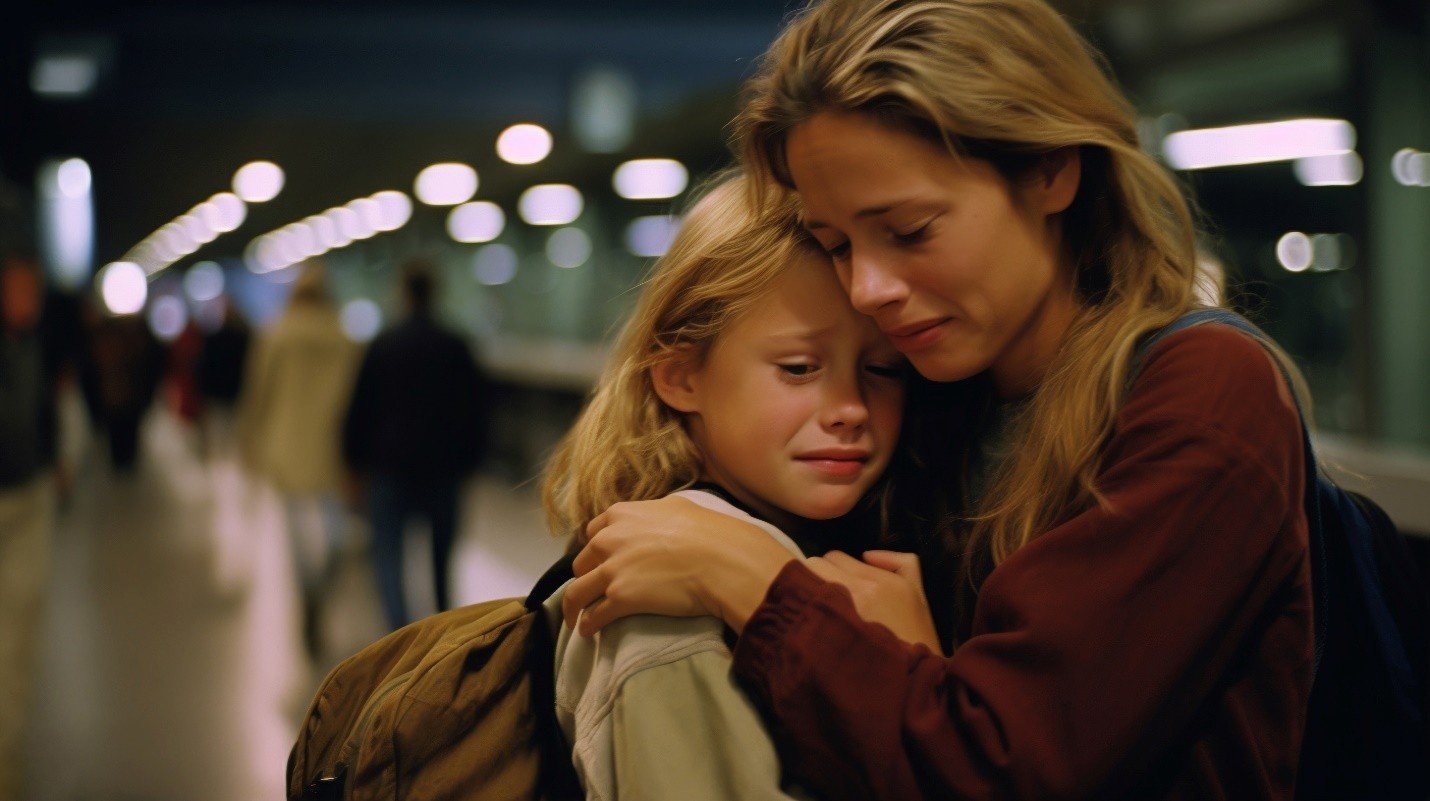 Parental Kidnapping in the Philippines mother and child on subway station 5