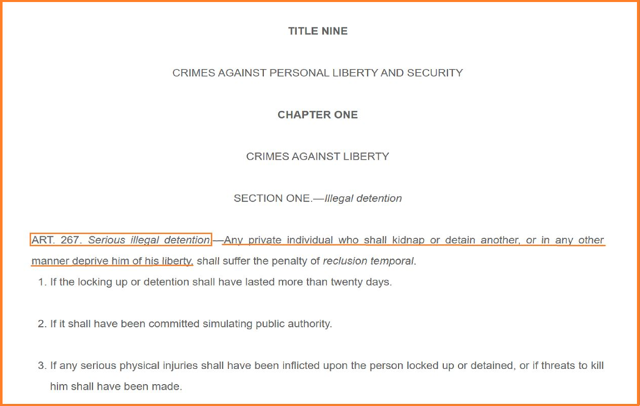 The Philippine Revised Penal Code - Article. 267